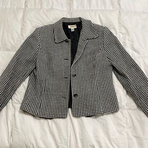 Houndstooth blazer